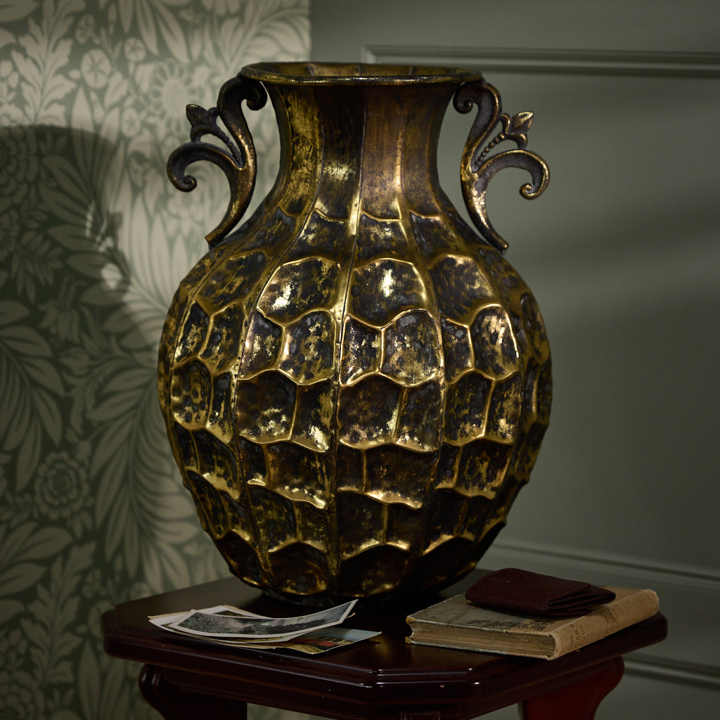 Fleur De Lys Floor Vase - Evergreen Home Interiors