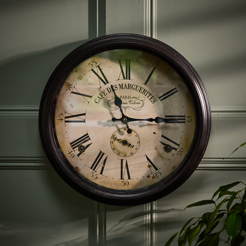 Parisian Wall Clock - Evergreen Home Interiors
