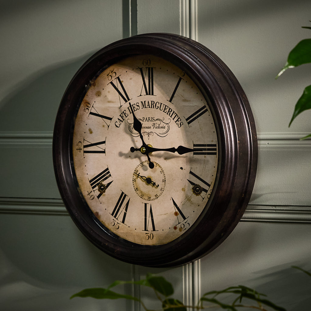 Parisian Wall Clock - Evergreen Home Interiors
