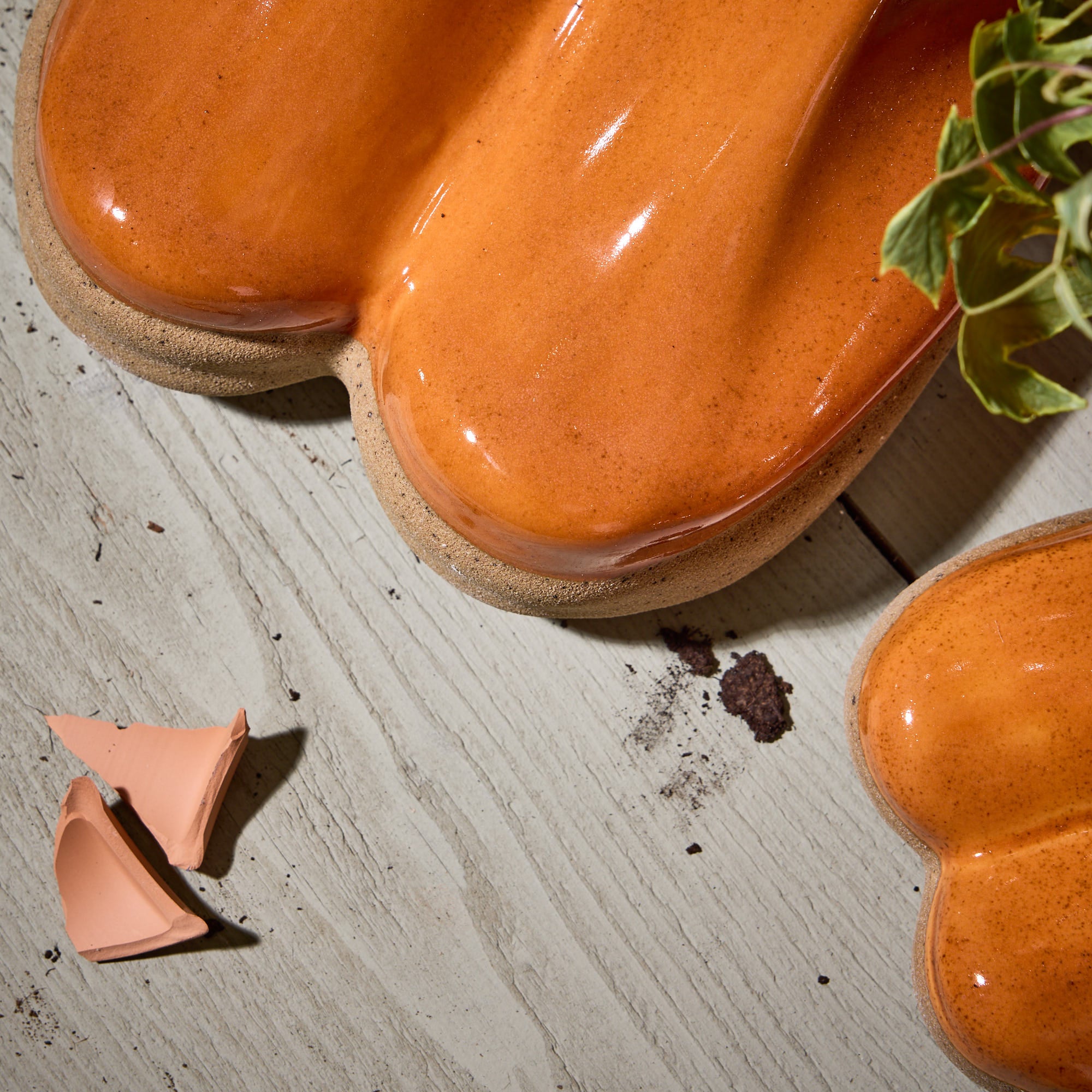 Orange Wellington Boot Planters - Evergreen Home Interiors 