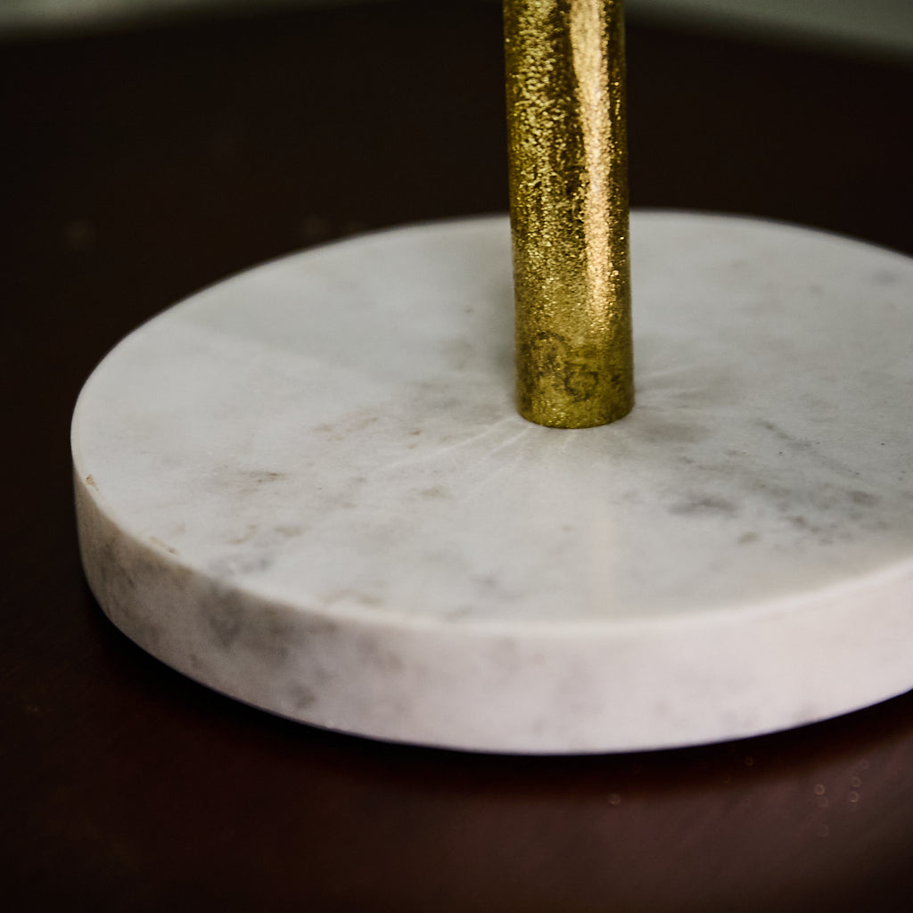 Marble Base Gold Candle Holder - Evergreen Home Interiors 