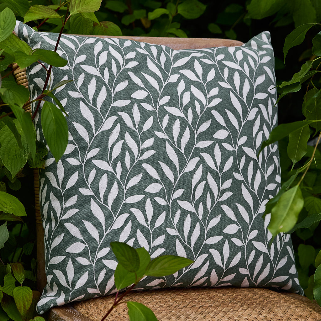 Botanical Leaf Scatter Cushions - Evergreen Home Interiors 