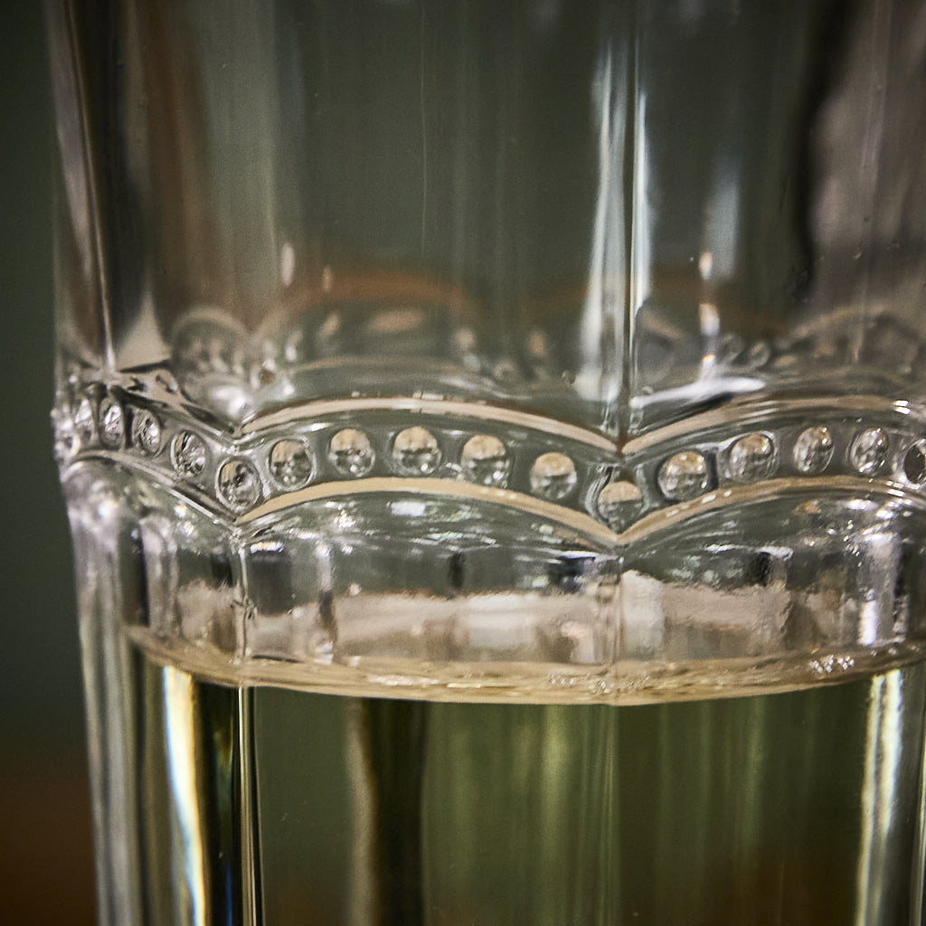 Bevelled Glass Champagne Flute - Evergreen Home Interiors 