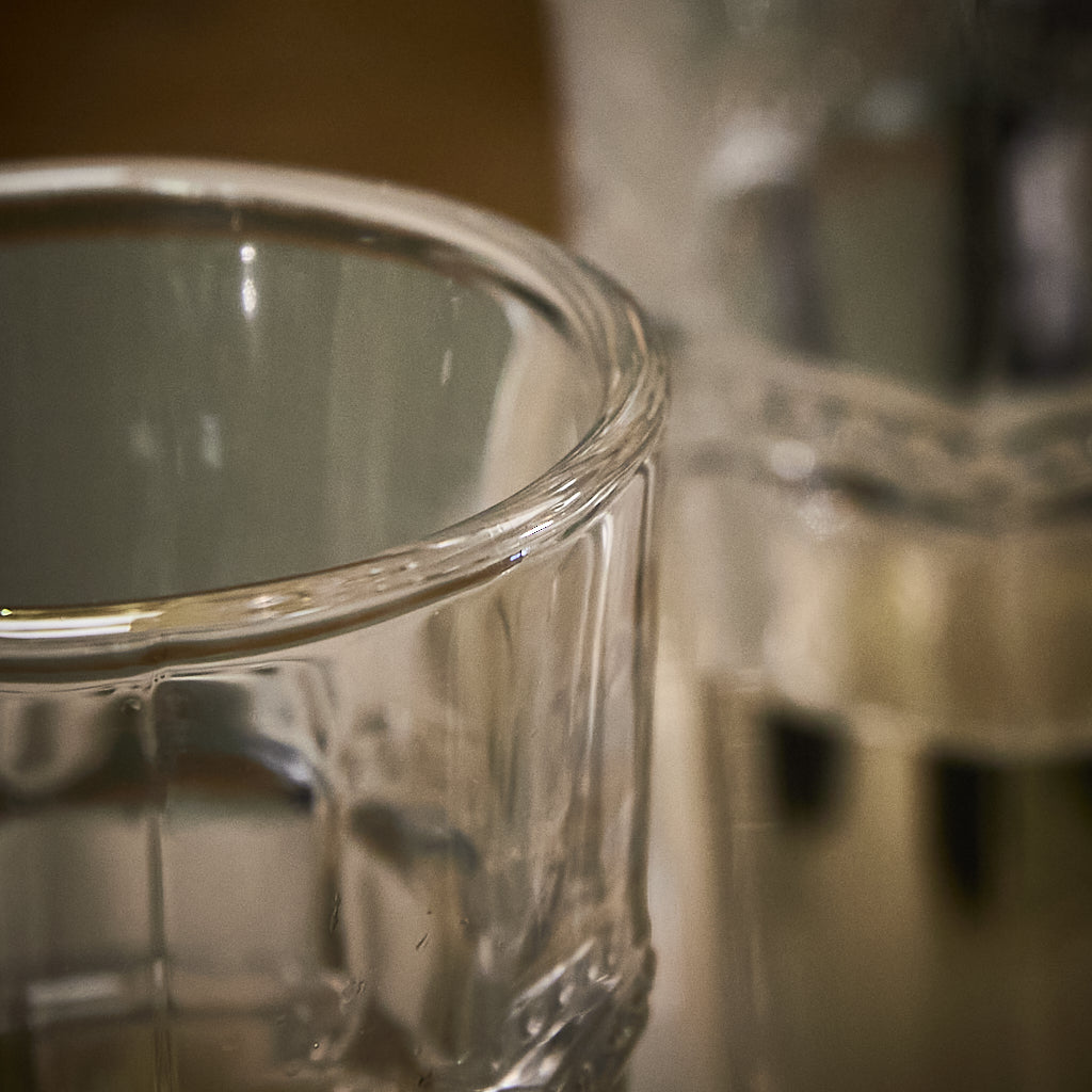 Bevelled Glass Champagne Flute - Evergreen Home Interiors 