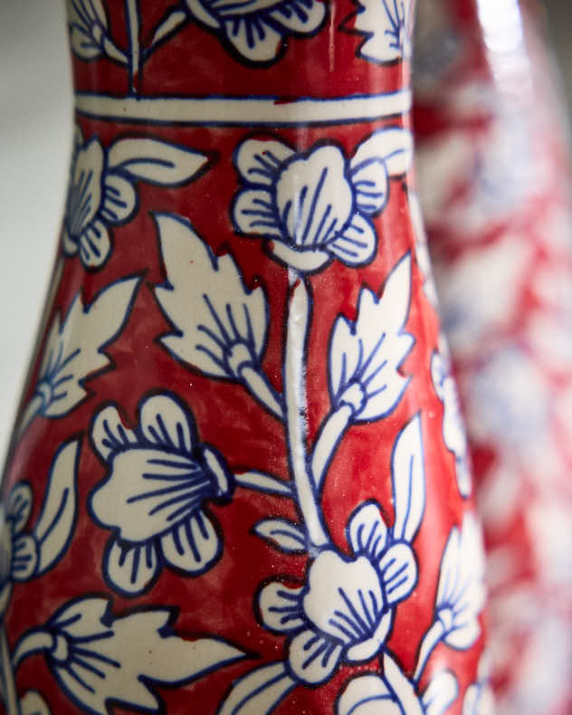 Taormina Cardinal Red Vase