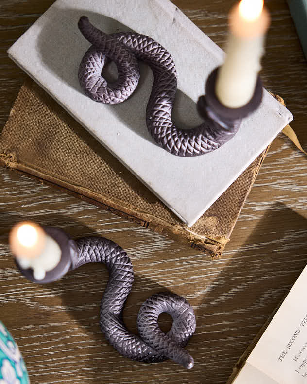 Set of 2 Vipera Candlesticks