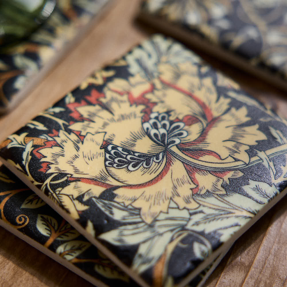 Kielder Dark Floral Coasters
