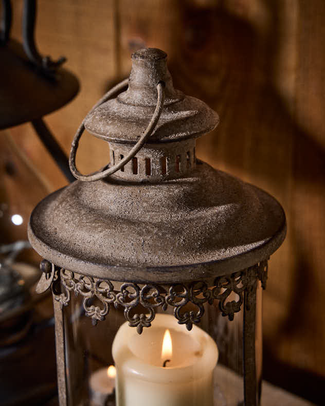 Aveyron Aged Metal Lantern
